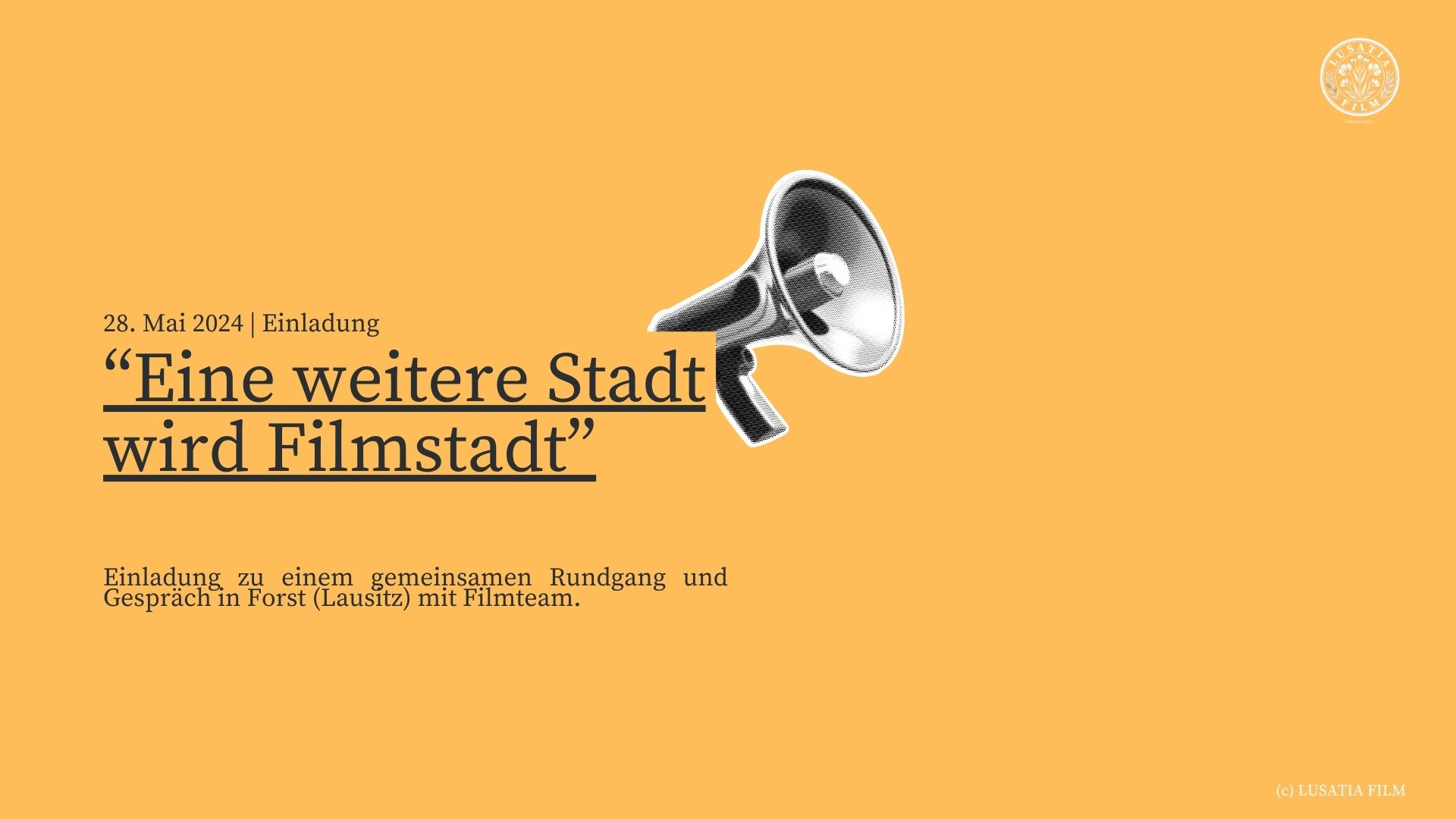 Forst (Lausitz) wird erneut zur Filmstadt, Rundgang am 28.05.2024